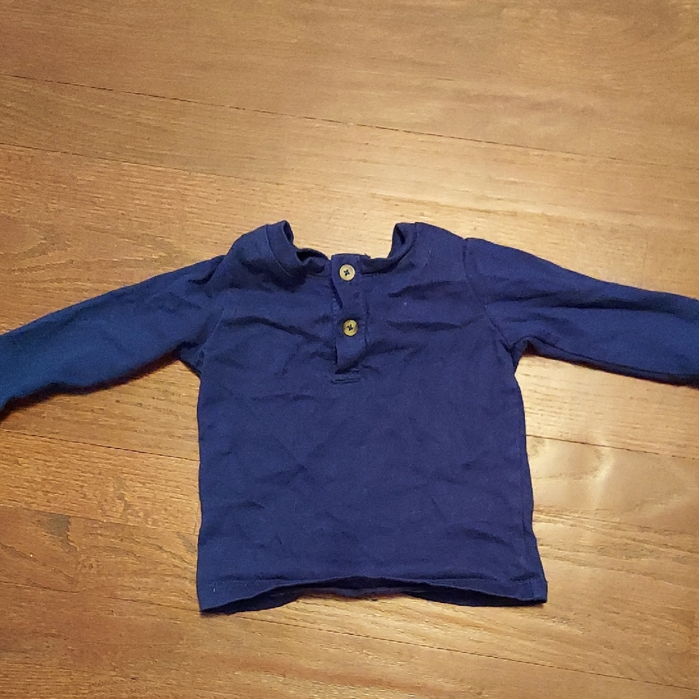 Kids Blue Long Sleeve Shirt